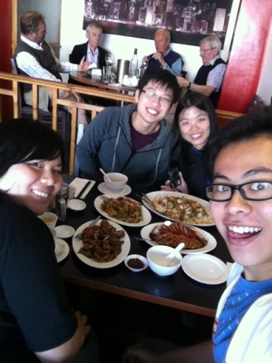 Jacob enjoyed his meal with Taruc Members in HK Wok